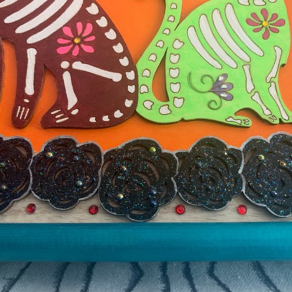 ⭐️#463 Hand Painted Wooden Halloween Sign - Picture 9 of 14